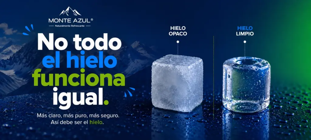 hielo en cubos para bebidas y negocios